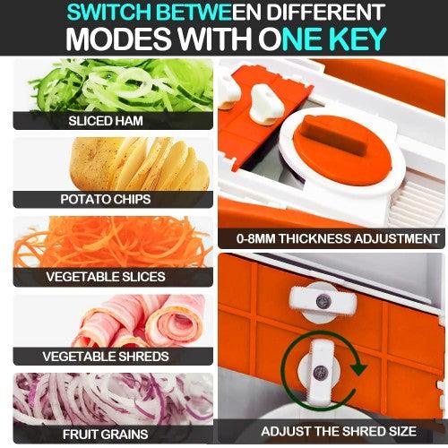 Multifunctional Vegetable Slicer Safe Slice Mandoline Adjustable Food Chopper - Toytexx Multifunctional Vegetable Slicer Safe Slice Mandoline Adjustable Food Chopper - Toytexx
